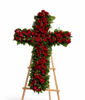 Wieniec pogrzebowy nowoczesny „Krzyż Pamięci”