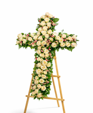 Wieniec pogrzebowy nowoczesny „Krzyż Ciszy”