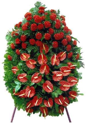 Wieniec pogrzebowy „Czerwień Pożegnania”