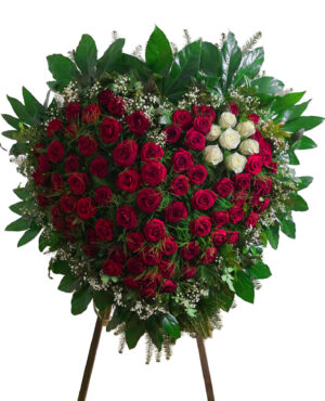 Wieniec pogrzebowy serce