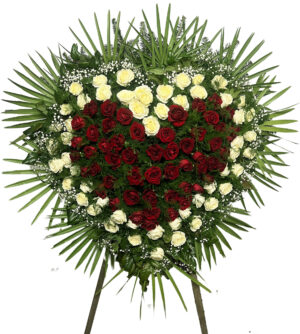 Wieniec pogrzebowy serce