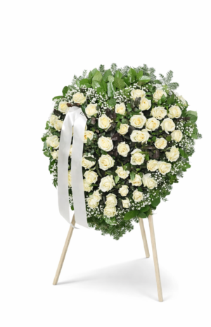 Wieniec pogrzebowy serce